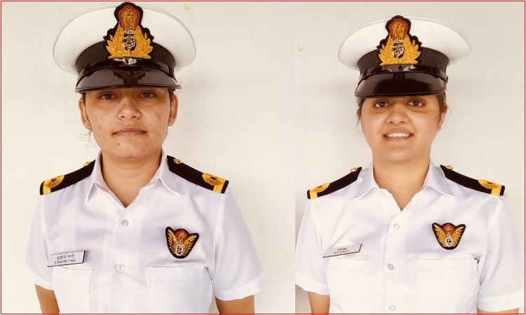 भारतीय नौसेना में पहली बार महिला अफसरों की तैनाती 